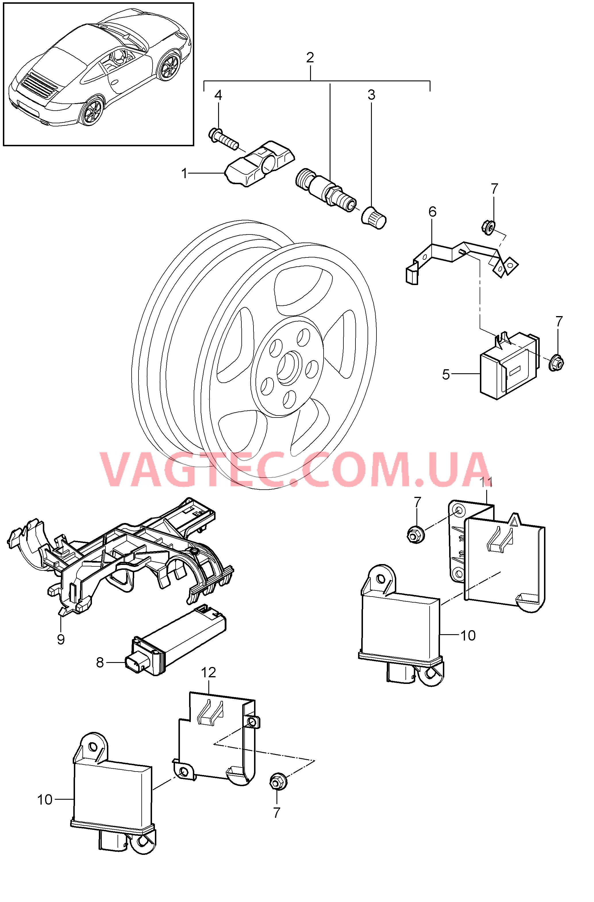 601-005 Сис.контр.дав.возд.в шин.
						
						I482/483 для PORSCHE 911.Carrera 2009-2012USA