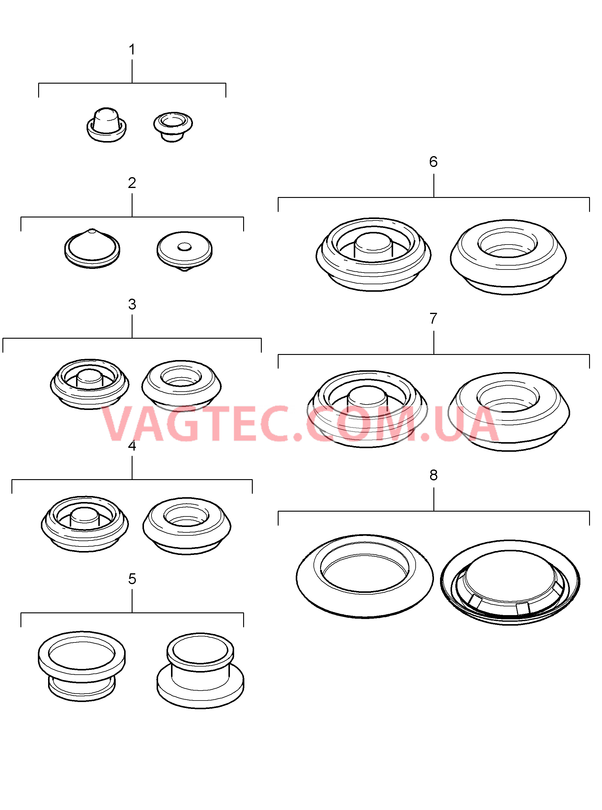 801-002 Пробка для PORSCHE 911.Carrera 2009-2012USA