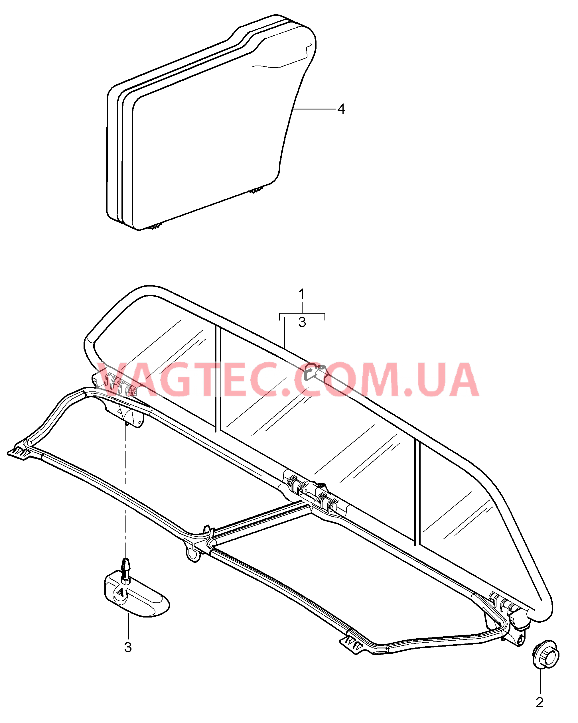 811-014 Ветрозащитный экран
						
						I551 для PORSCHE 911.Carrera 2009-2012