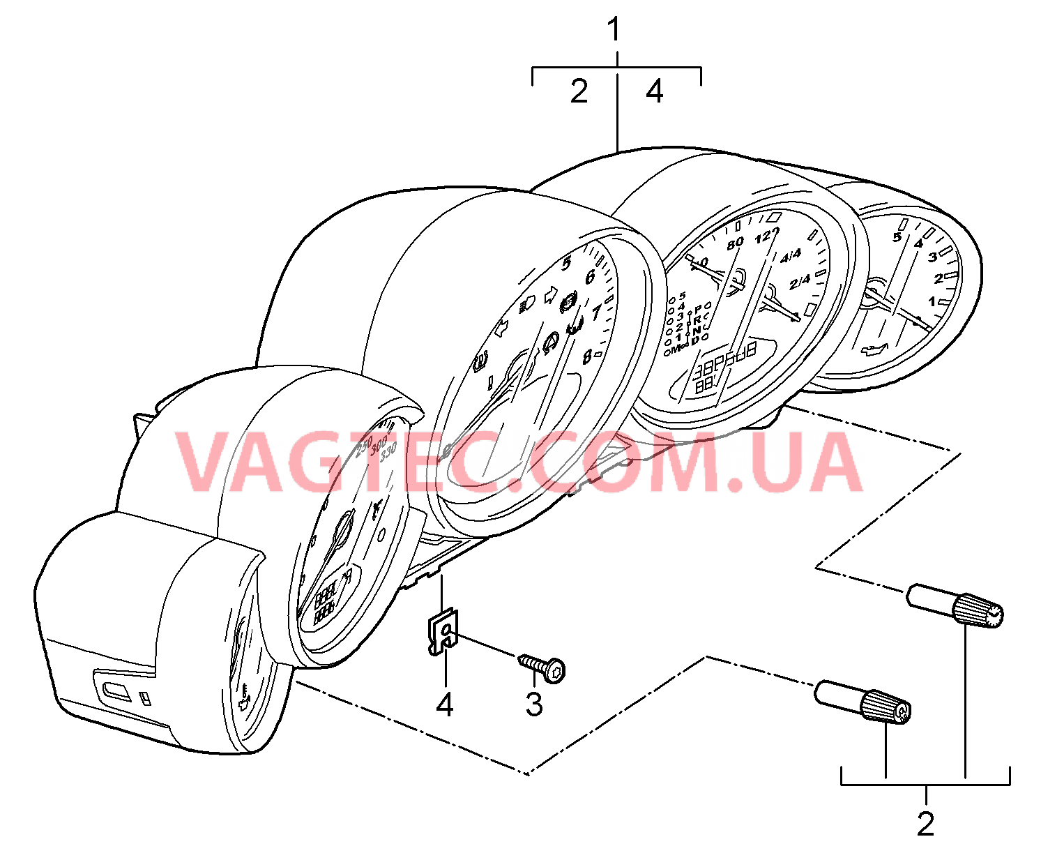 906-002 Инструменты, Программа EXCLUSIVE для PORSCHE 911.Carrera 2009-2012USA