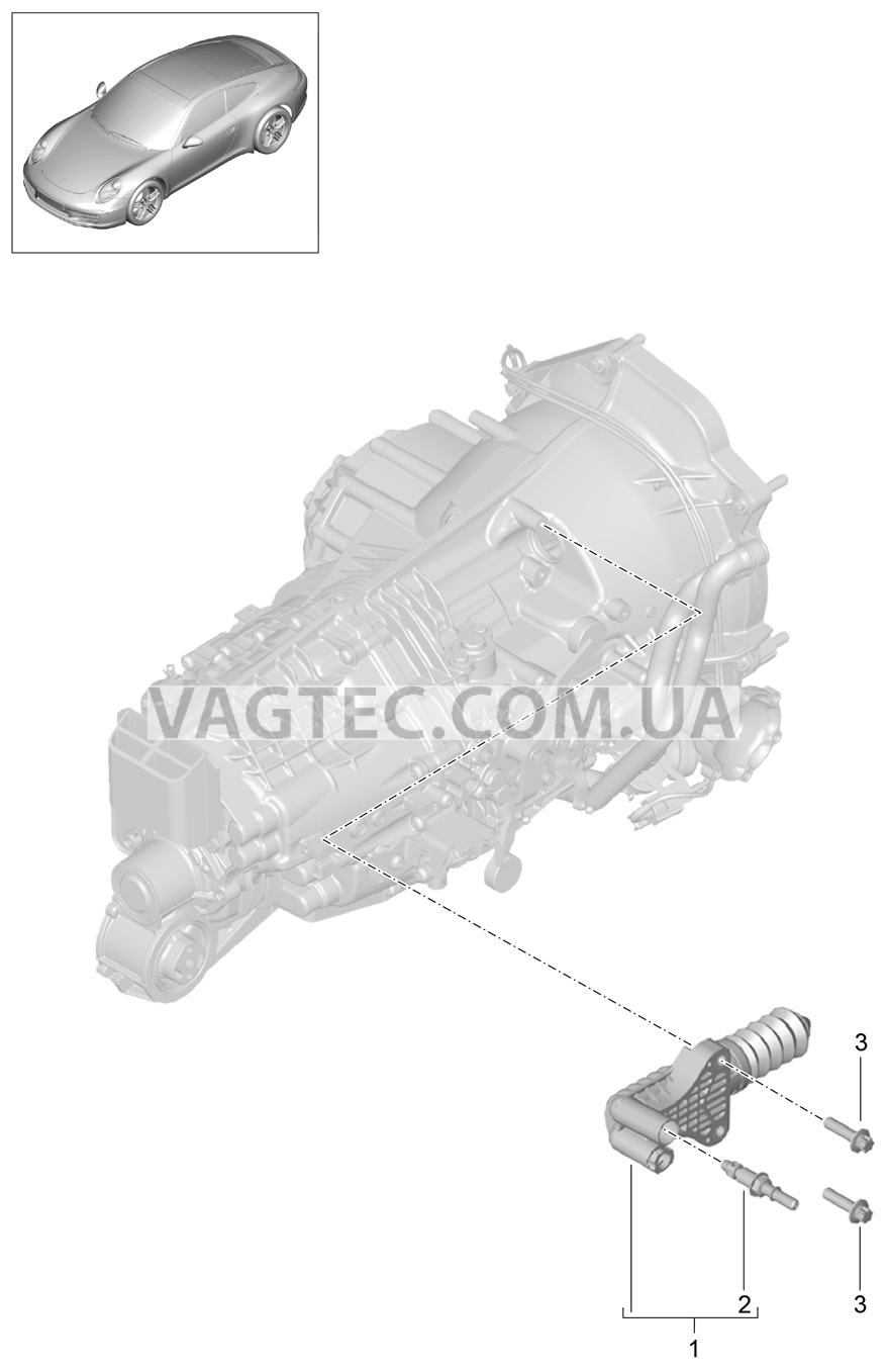 301-005 Разъединение муфты, Рабочий цилиндр сцепления
						
						G91.00 для PORSCHE 911.Carrera 2012-2016
