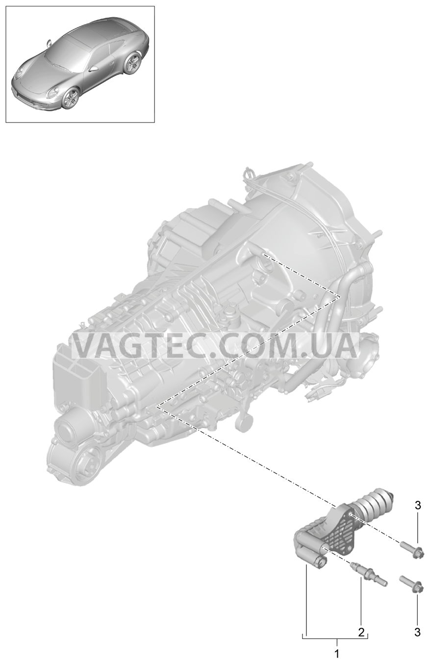 301-005 Разъединение муфты, Рабочий цилиндр сцепления
						
						G91.00 для PORSCHE 911.Carrera 2012-2016USA