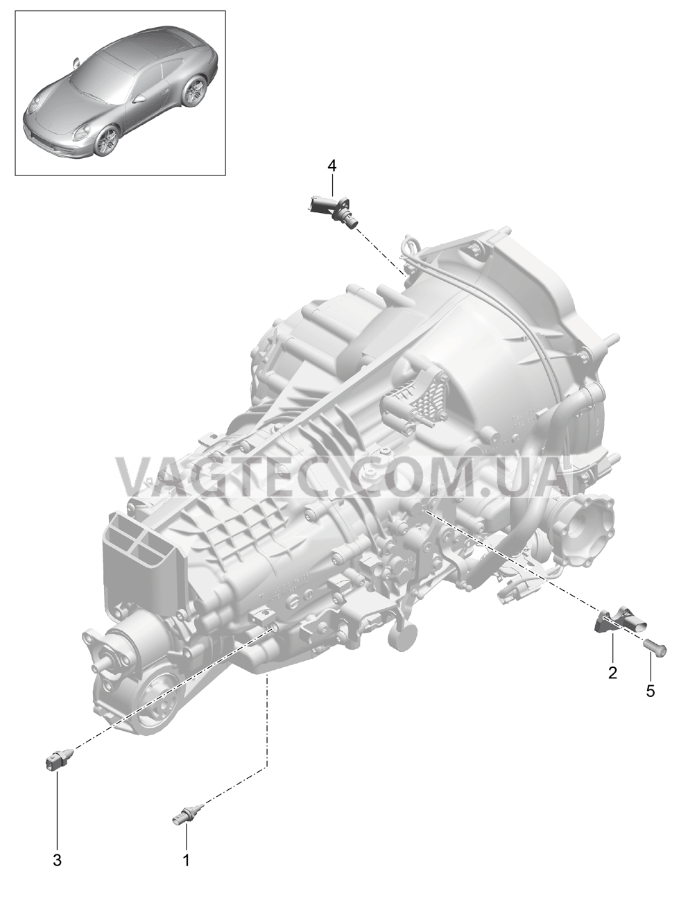 302-004 Мкпп, Отдельные детали
						
						G91.00/30 для PORSCHE 911.Carrera 2012-2016