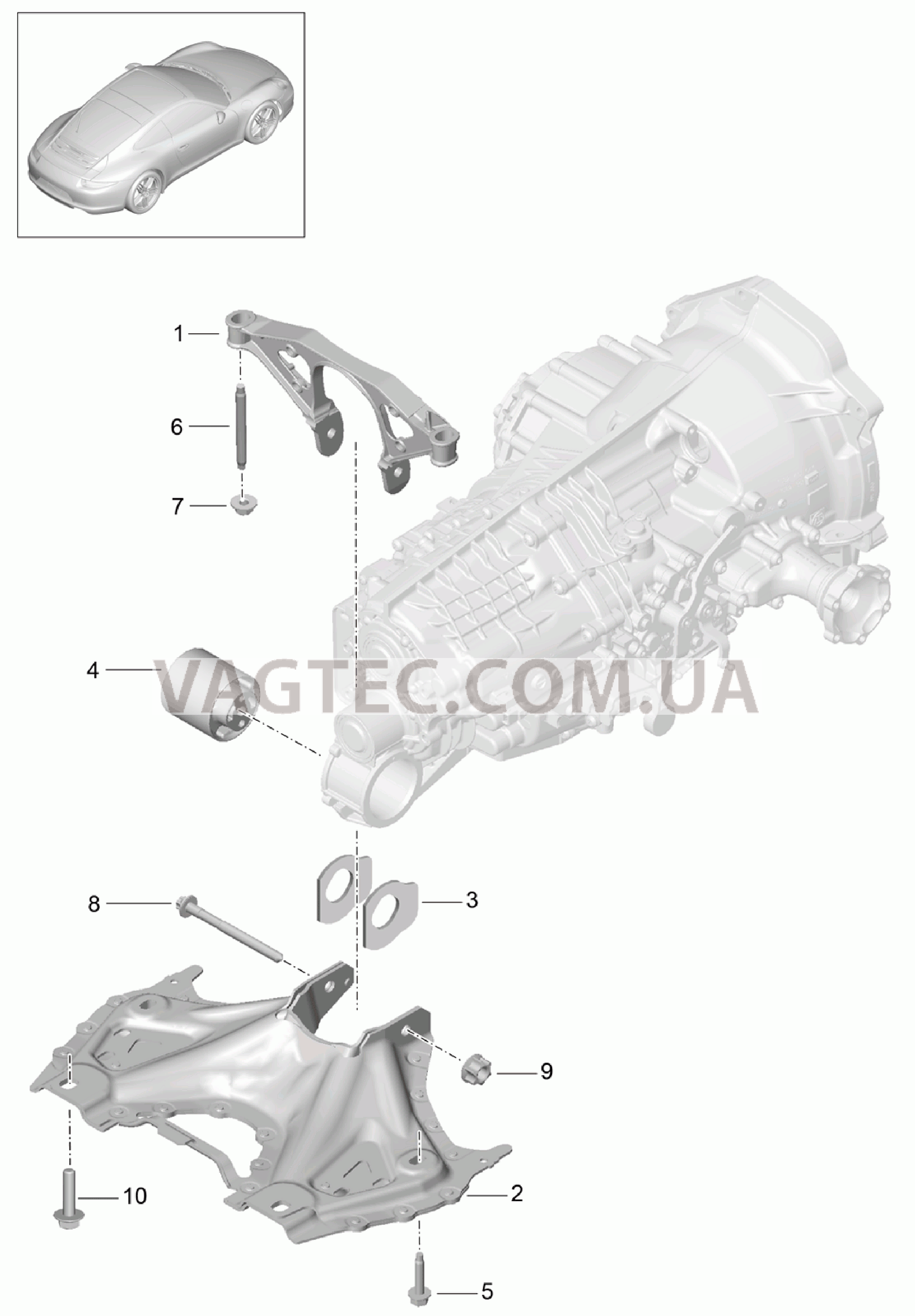 306-000 Подвеска коробки передач, Резьбовое соед., Двигатель
						
						G91.00, CG1.05 для PORSCHE 911.Carrera 2012-2016USA