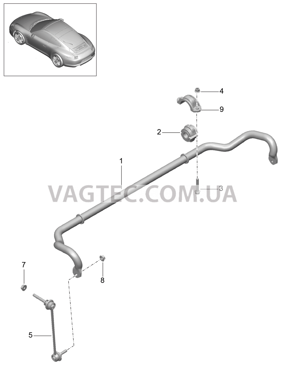 402-005 Стабилизатор
						
						-I031/-I352 для PORSCHE 911.Carrera 2012-2016USA