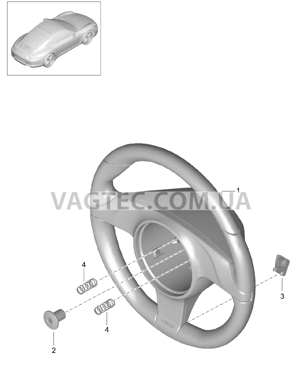 403-005 Рулевые колеса, Мкпп
						
						I487 для PORSCHE 911.Carrera 2012-2016