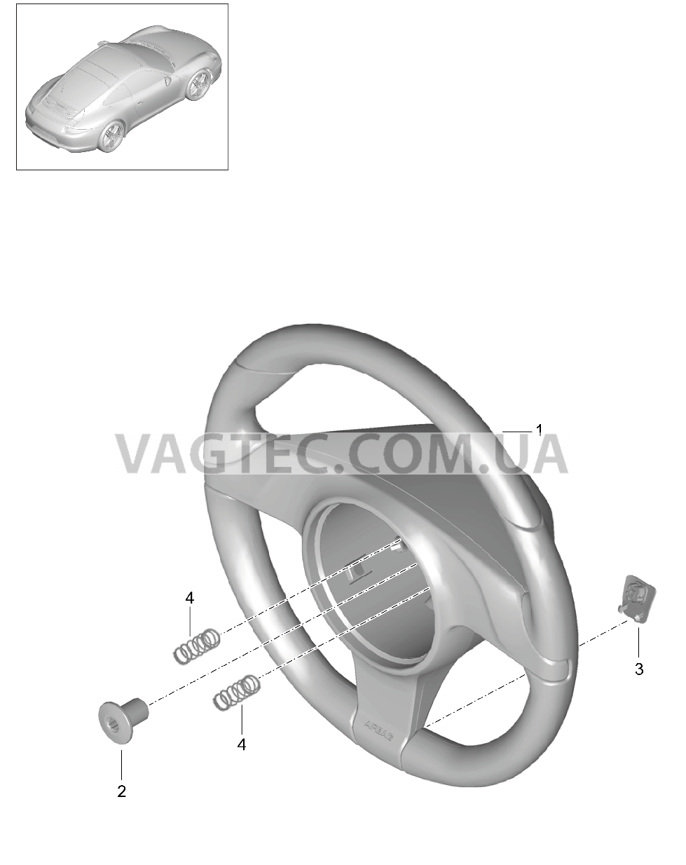 403-005 Рулевые колеса, Мкпп
						
						I487 для PORSCHE 911.Carrera 2012-2016USA