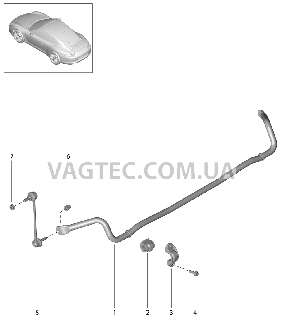 501-003 Стабилизатор
						
						-I031/-I352 для PORSCHE 911.Carrera 2012-2016USA