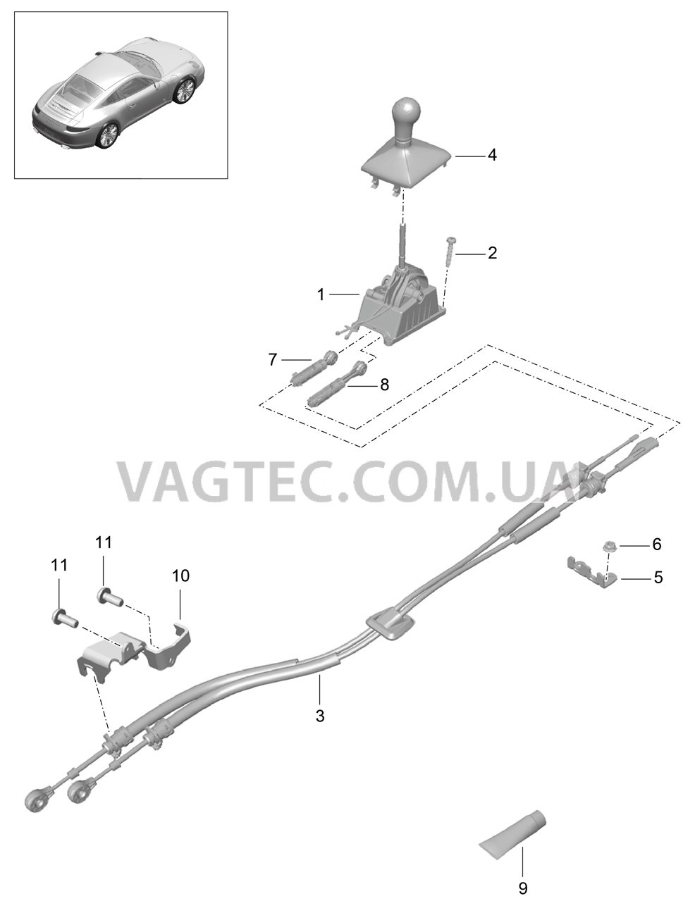 701-000 Механизм перекл.передач, Мкпп
						
						I487 для PORSCHE 911.Carrera 2012-2016