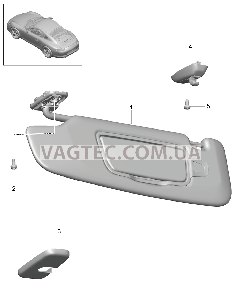 807-068 Солнцезащитные козырьки
						
						IXMP для PORSCHE 911.Carrera 2012-2016USA