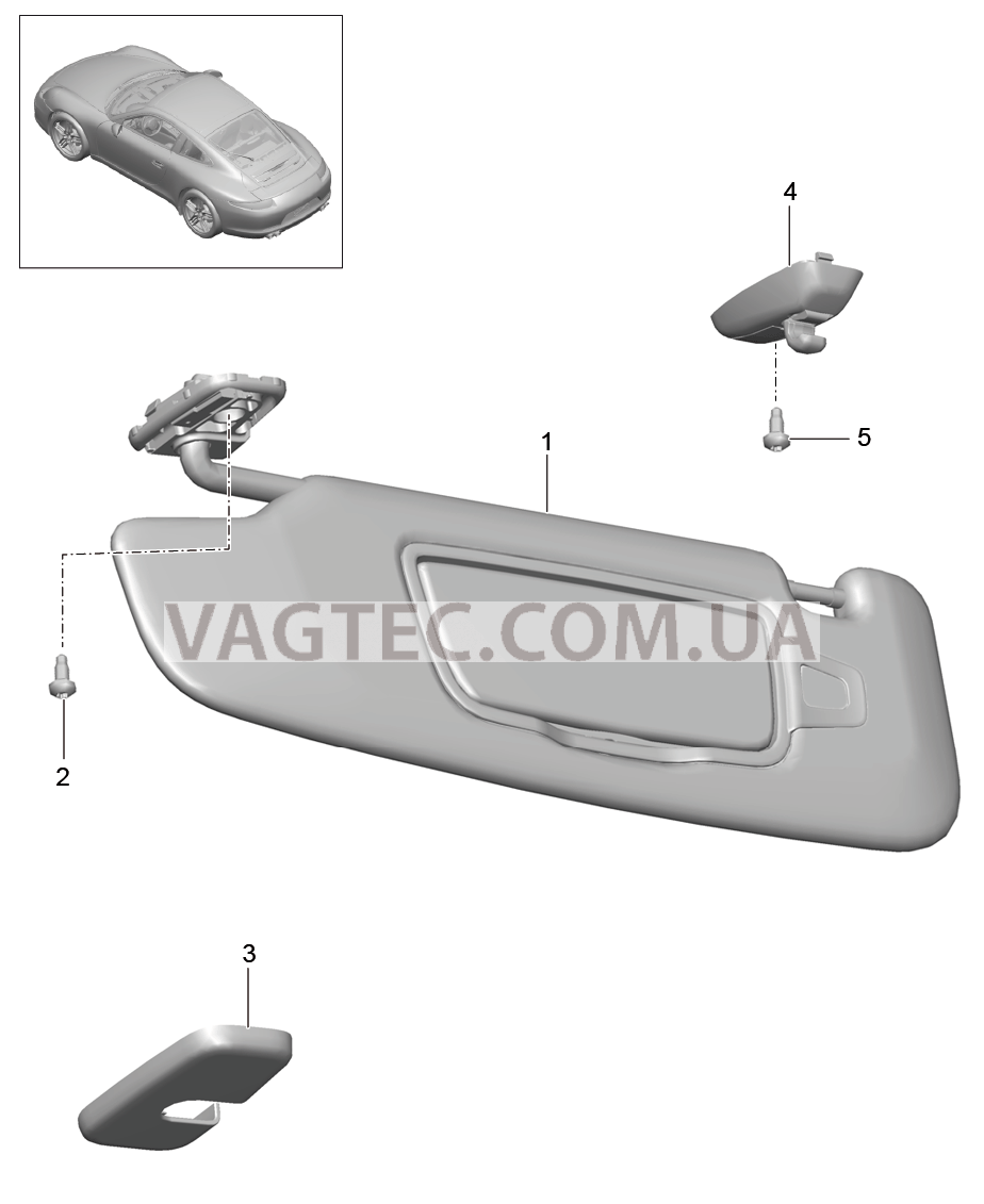 807-069 Солнцезащитные козырьки
						
						IXLU/XMP для PORSCHE 911.Carrera 2012-2016