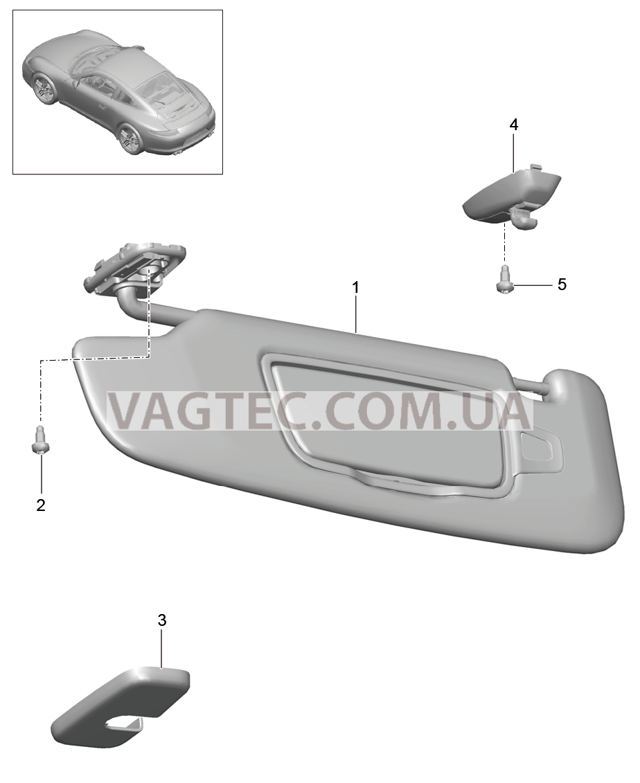 807-069 Солнцезащитные козырьки
						
						IXLU/XMP для PORSCHE 911.Carrera 2012-2016USA