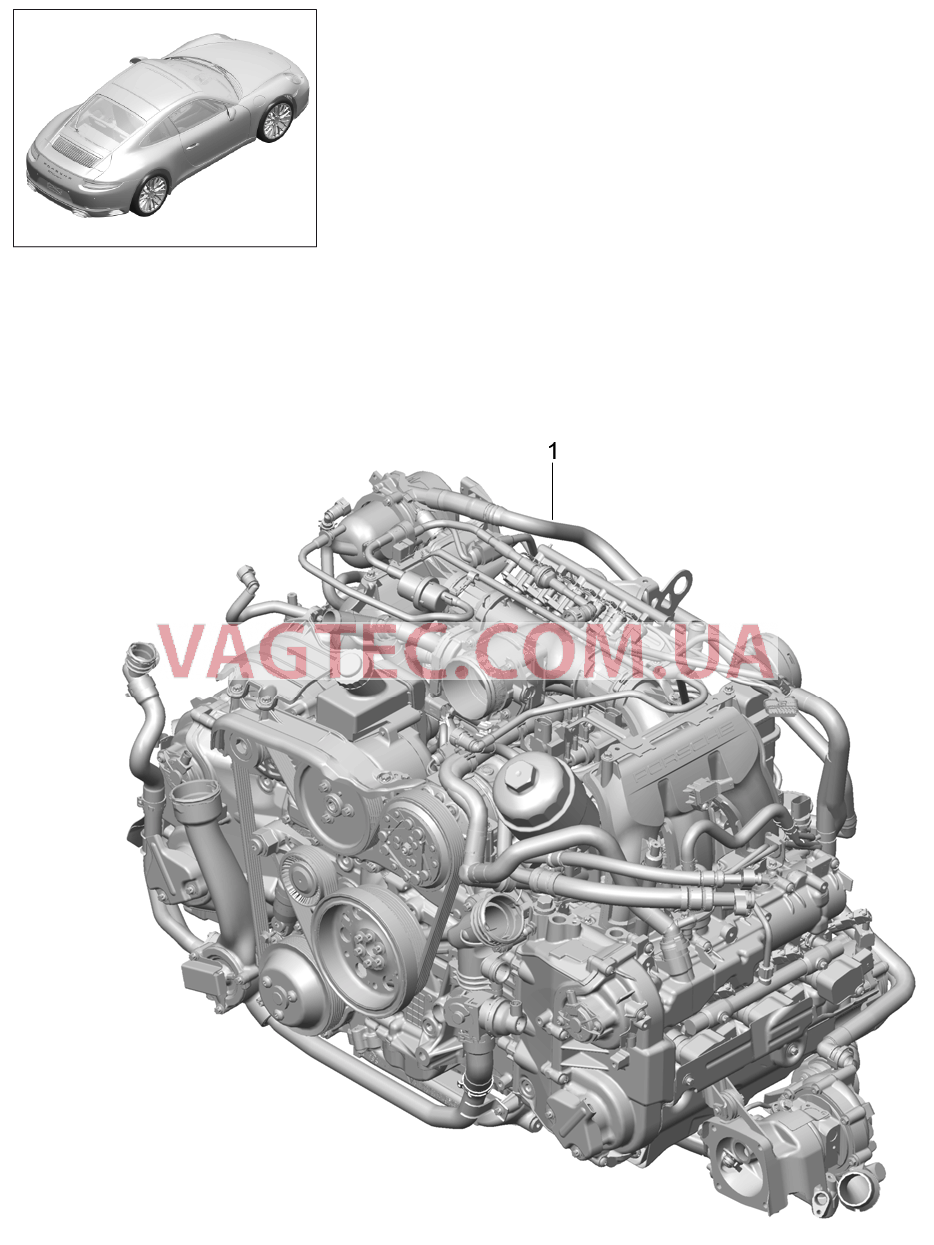 101-000 Запасной двигатель, без, Ведомый диск, PDK, Коробка переключения передач, без, Маховик, Мкпп, с, Компрессор, Кондиционер для PORSCHE 911.Carrera 2017-2018
