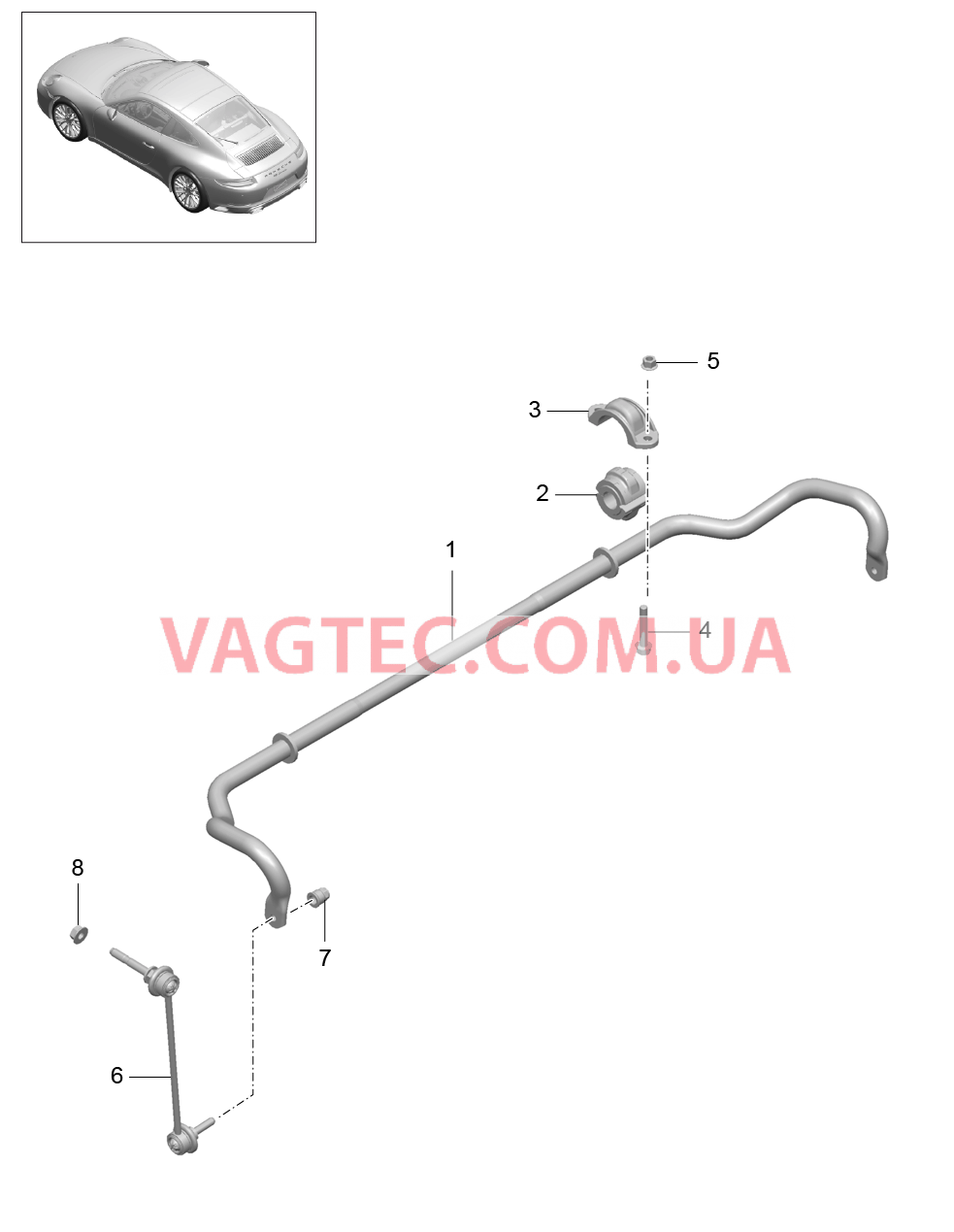 402-005 Стабилизатор
						
						-I031 для PORSCHE 911.Carrera 2017-2018