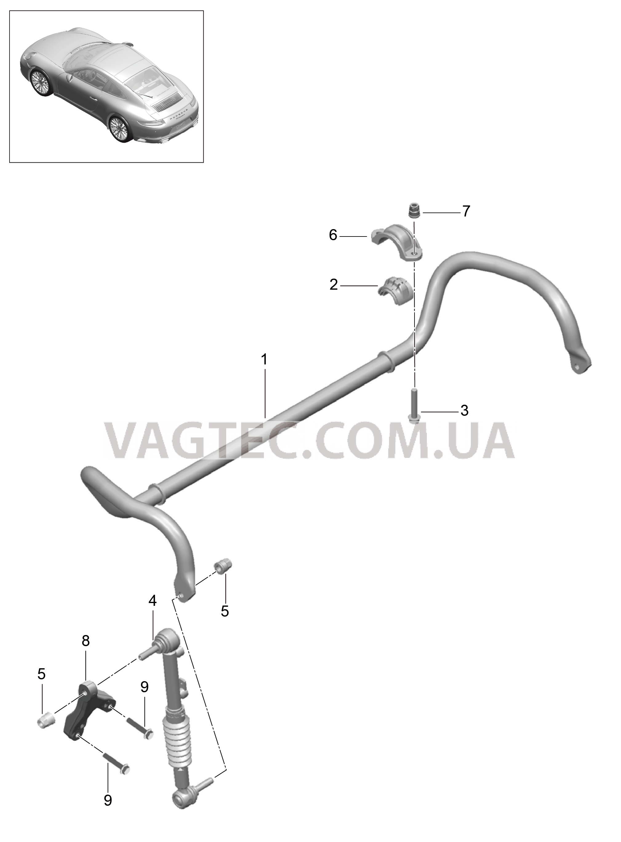 402-010 Стабилизатор, PDCC
						
						I031/352 для PORSCHE 911.Carrera 2017-2018USA