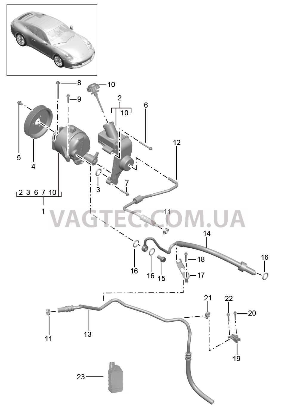 402-060 Линии, Двигатель, PDCC
						
						I031/352 для PORSCHE 911.Carrera 2017-2018USA