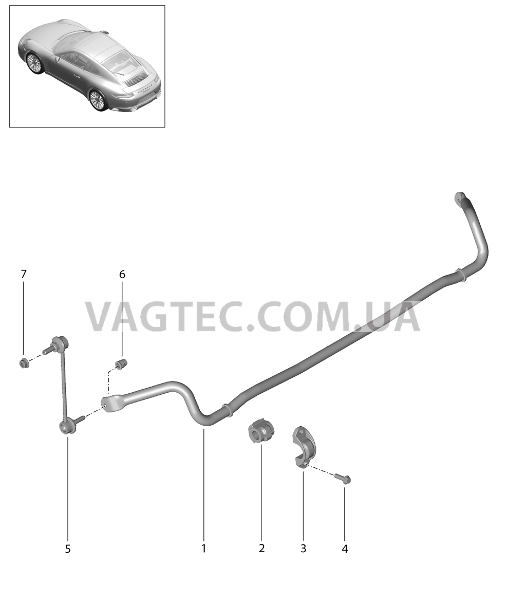 501-003 Стабилизатор
						
						-I031/-I352 для PORSCHE 911.Carrera 2017-2018