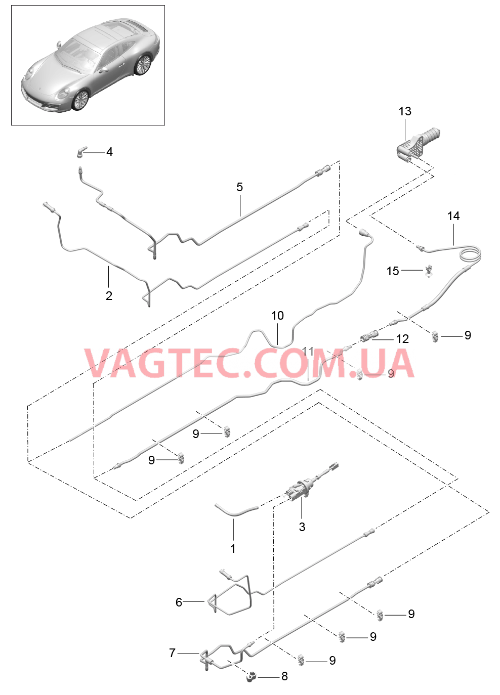 702-008 Нажат.на педаль сцепления, Датчик цилиндра сцепления, Рабочий цилиндр сцепления, Линии
						
						I487 для PORSCHE 911.Carrera 2017-2018