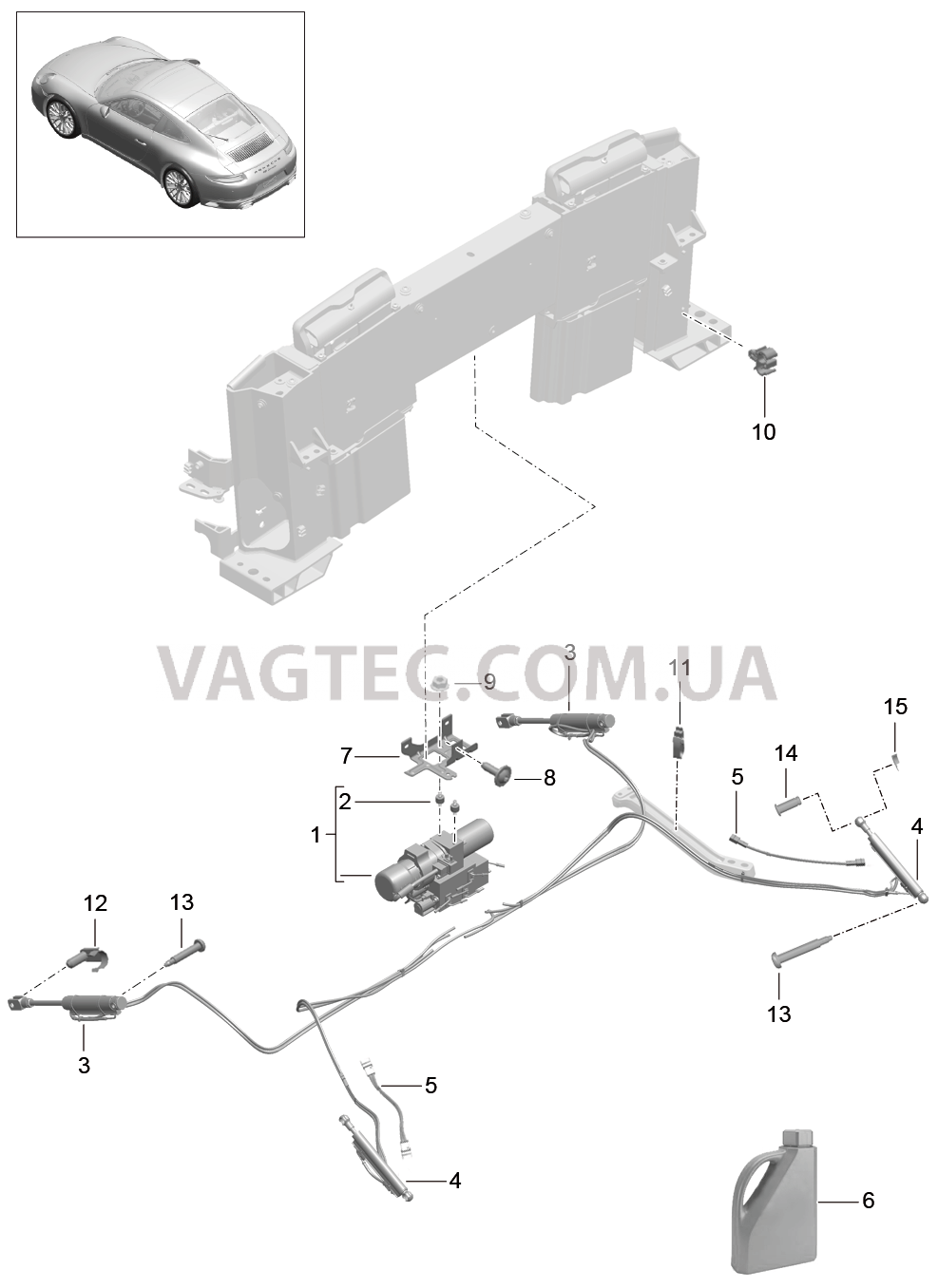 811-057 Складной верх, Привод
						
						TARGA для PORSCHE 911.Carrera 2017-2018