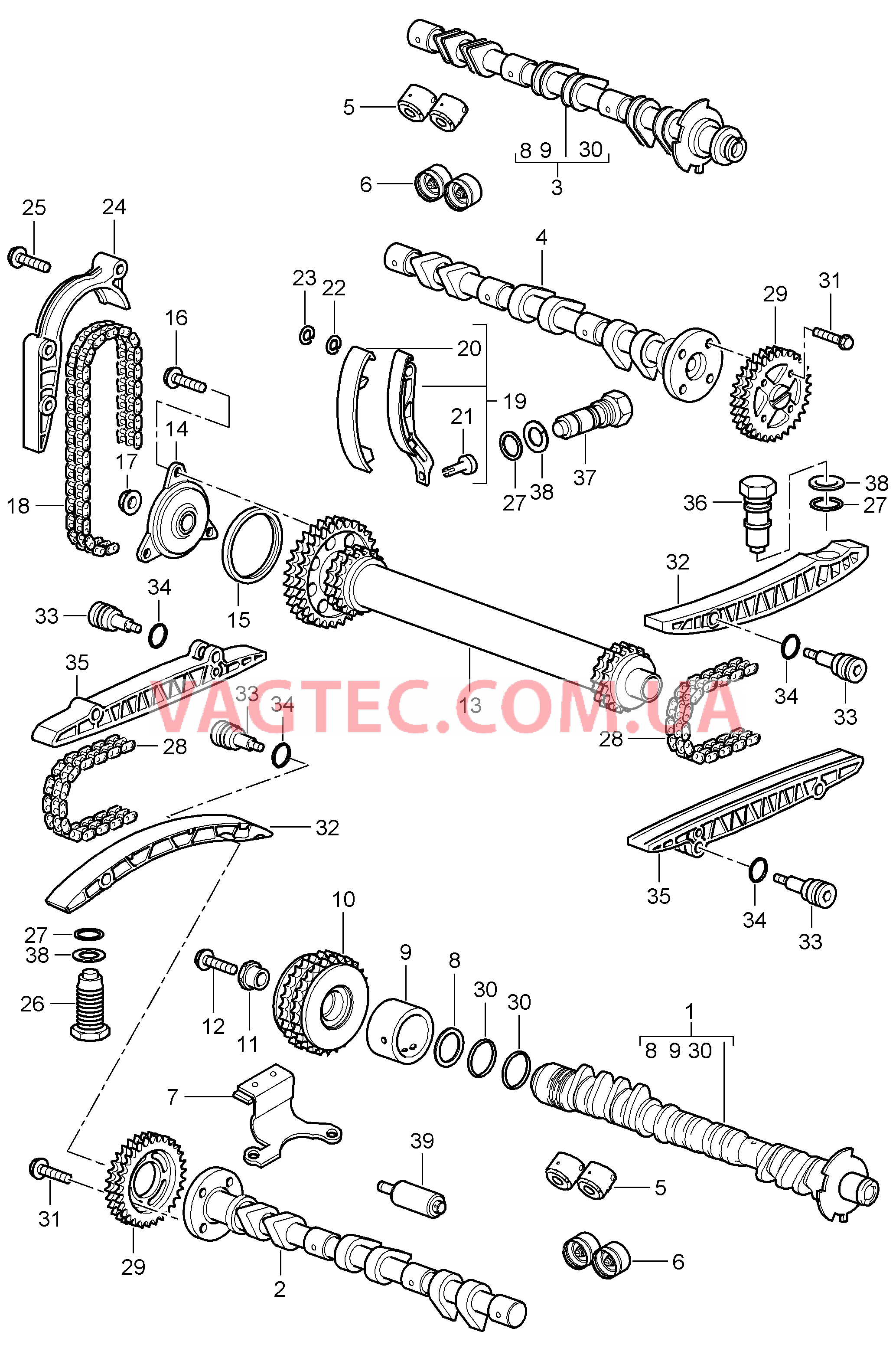 103-010 Распредвал, Привод
						
						M96.25/26, M97.20/21/22 для PORSCHE Boxster 2005-2008USA