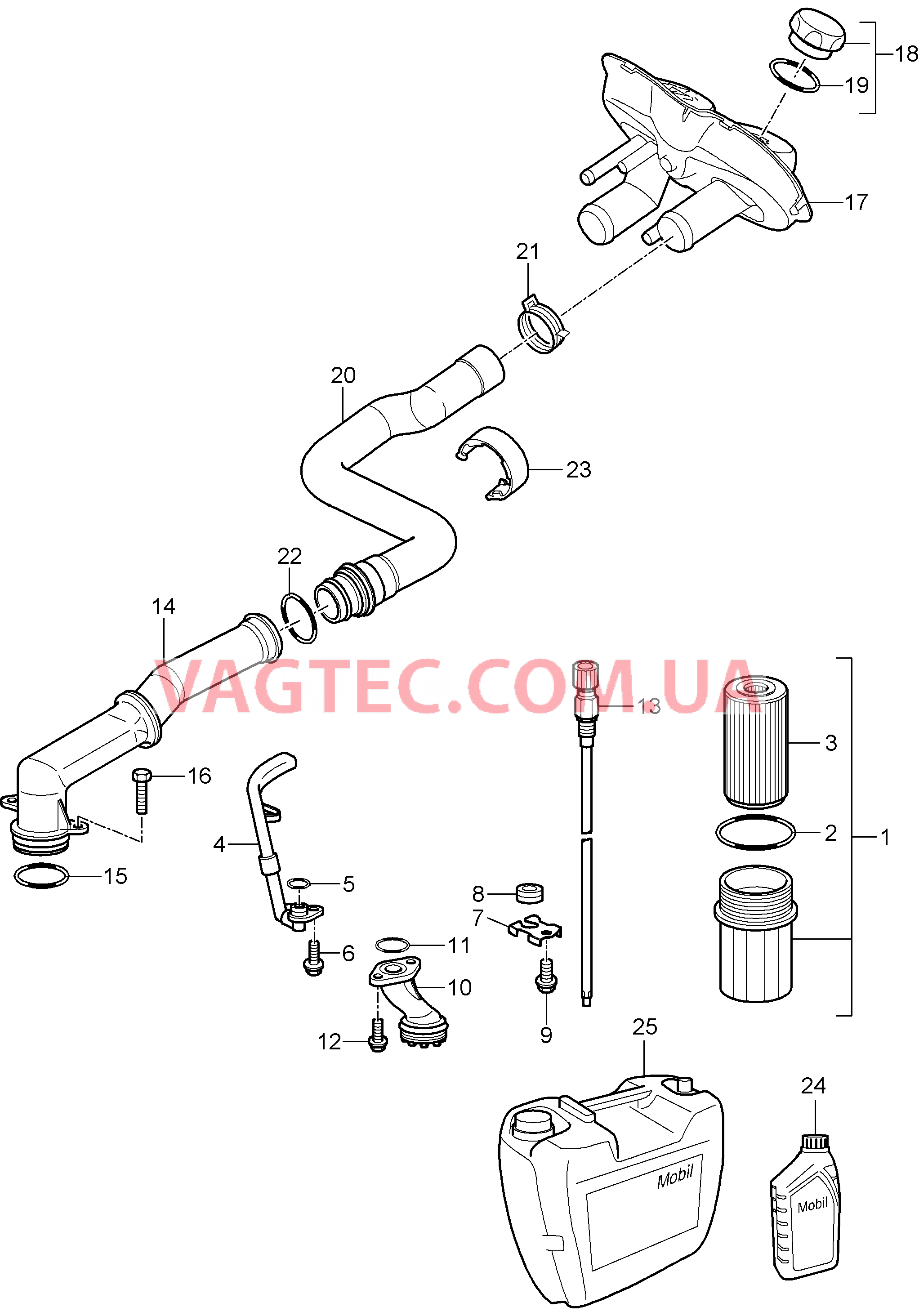 104-006 Система смазки
						
						M97.20/21/22 для PORSCHE Boxster 2005-2008