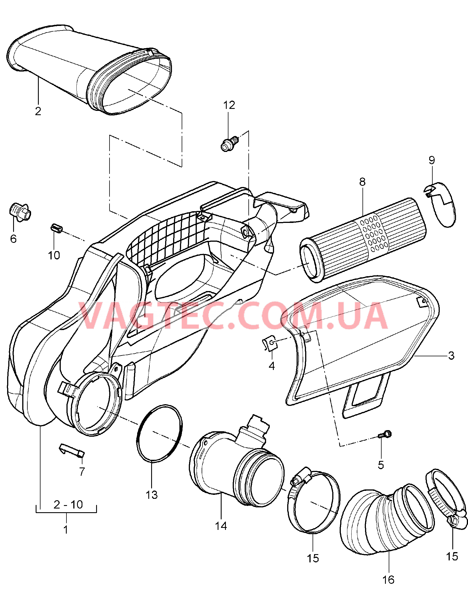 106-000 Воздушный фильтр
						
						M96.25/26, M97.20/21/22 для PORSCHE Boxster 2005-2008USA