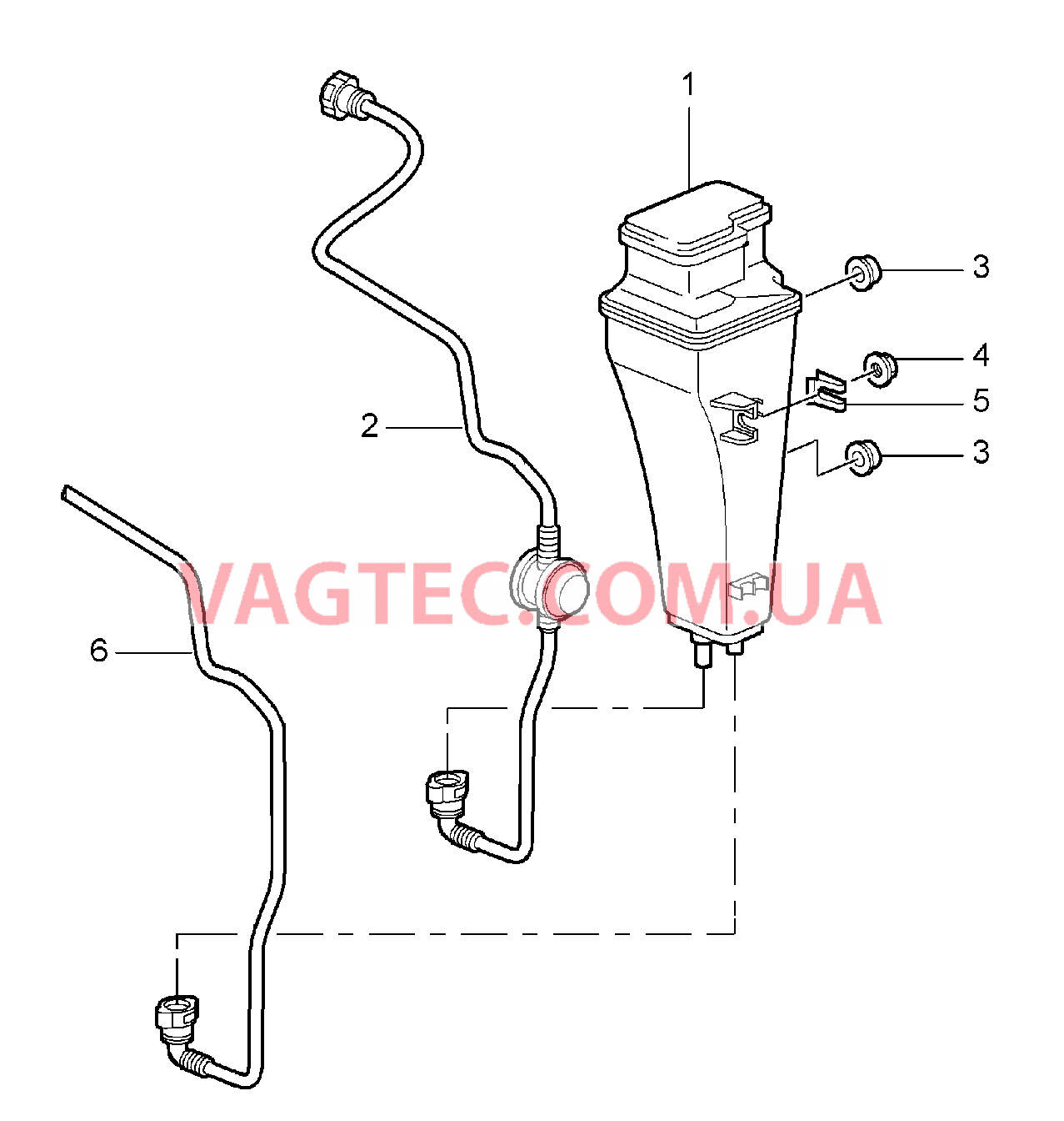 201-020 Резервуар с активир.углем для PORSCHE Boxster 2005-2008