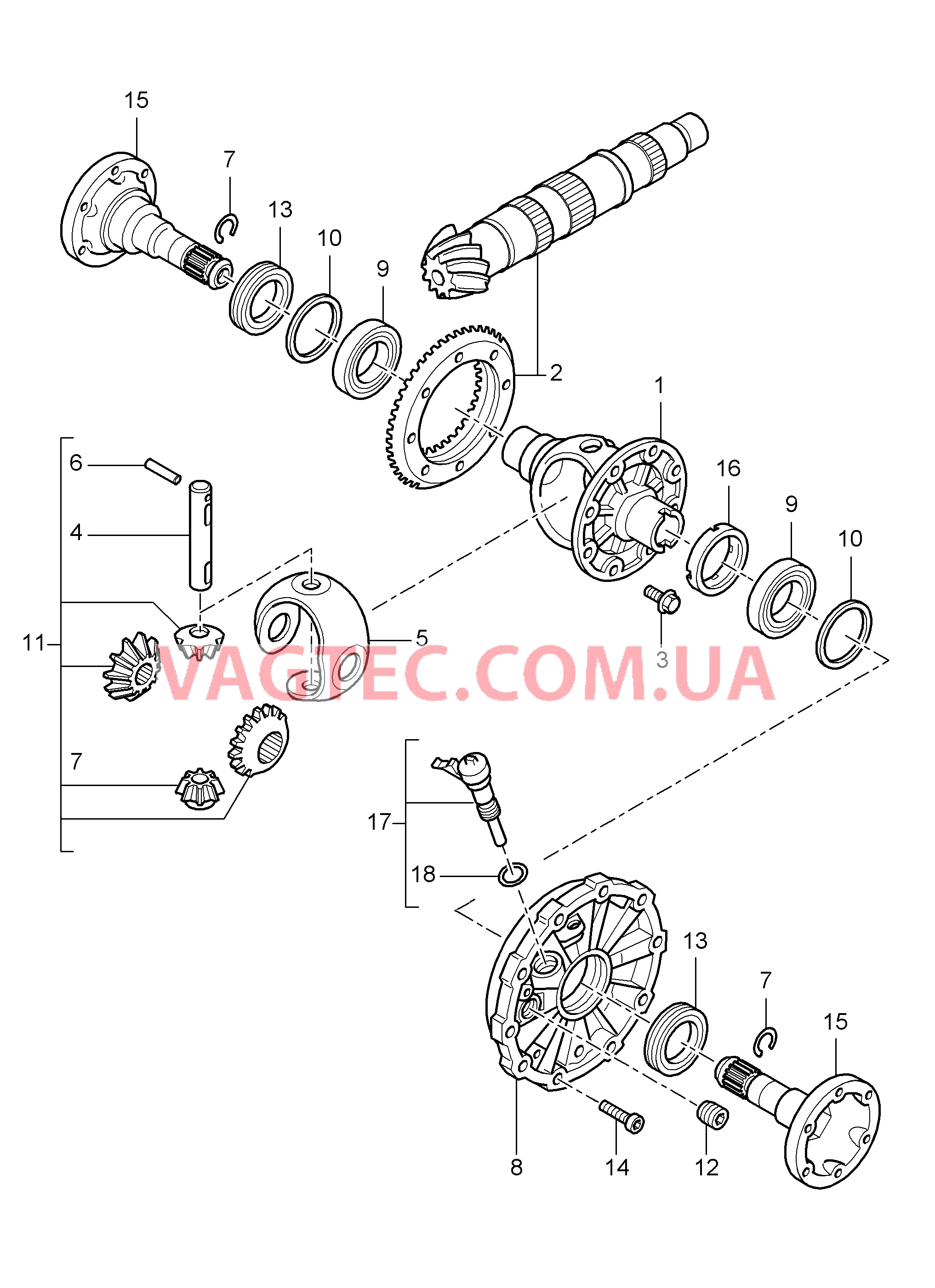 305-000 Дифференциал
						
						G87.01, I481 для PORSCHE Boxster 2005-2008