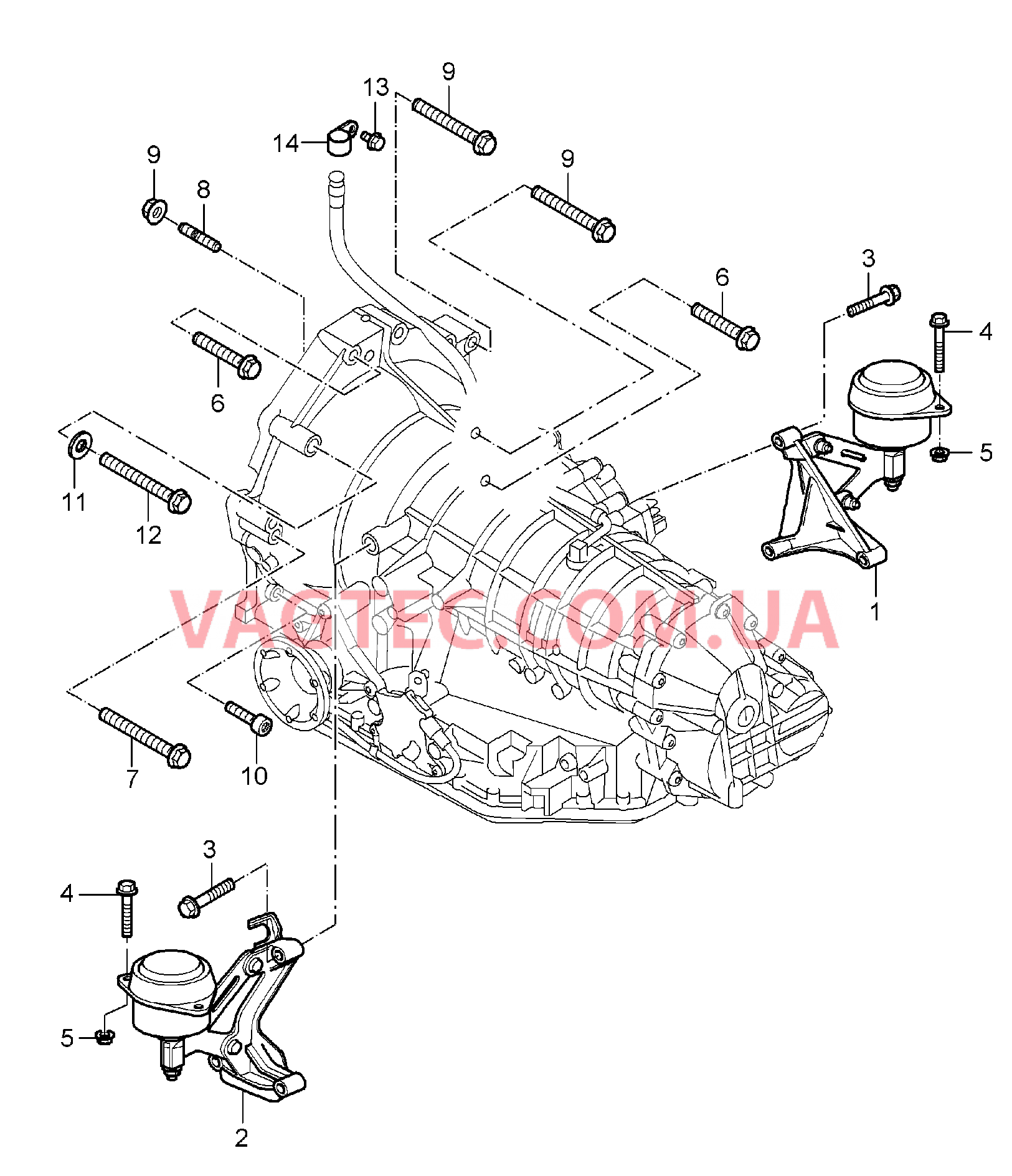 370-000 TIPTRONIC, Подвеска коробки передач, Резьбовое соед., к, Двигатель
						
						I249 для PORSCHE Boxster 2005-2008