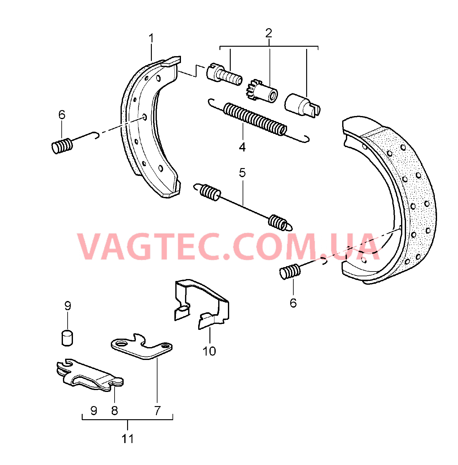 603-005 Ручной тормоз для PORSCHE Boxster 2005-2008