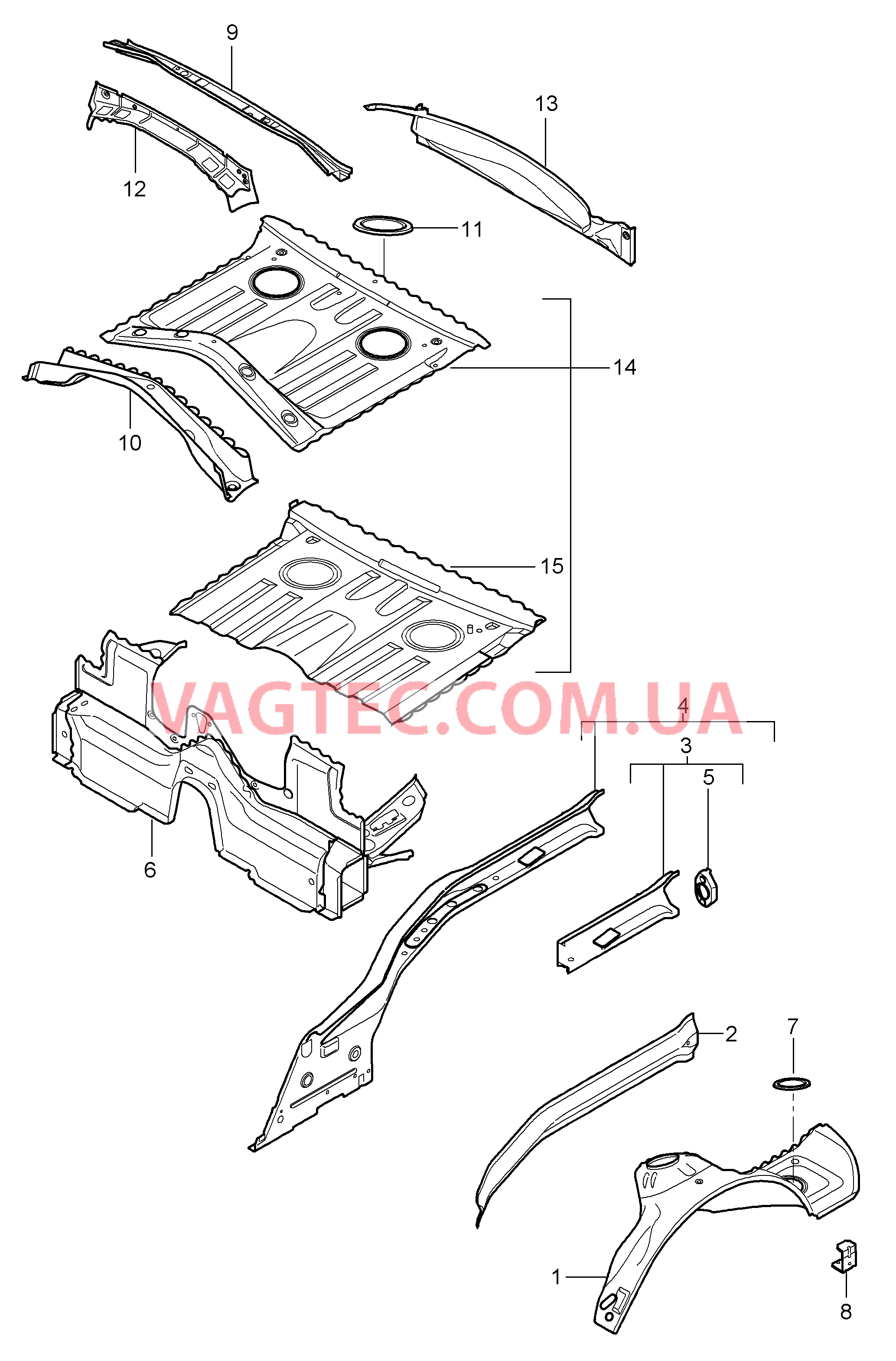 801-035 Задняя подвеска, Отдельные детали для PORSCHE Boxster 2005-2008USA