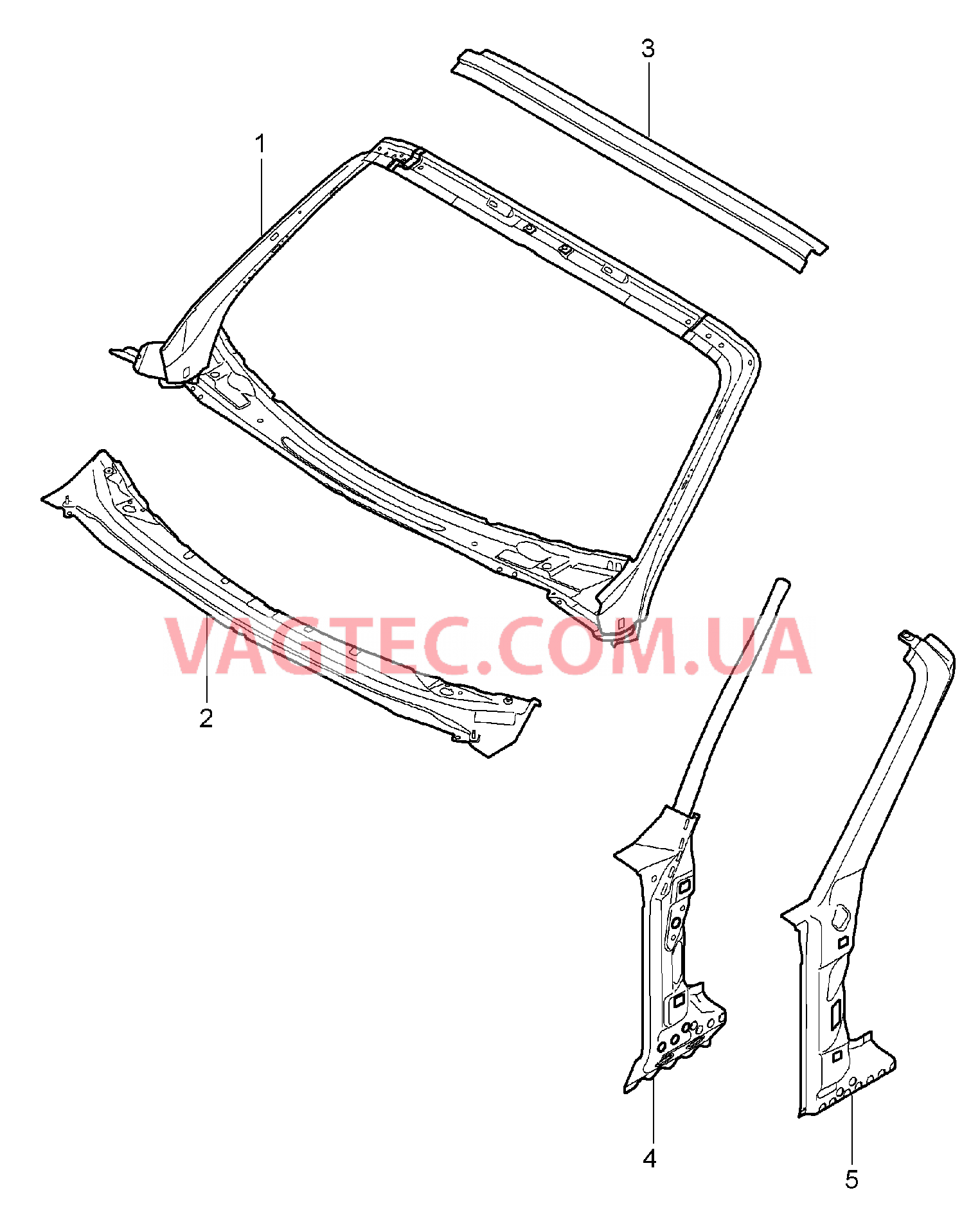 801-045 Обтекатель для PORSCHE Boxster 2005-2008