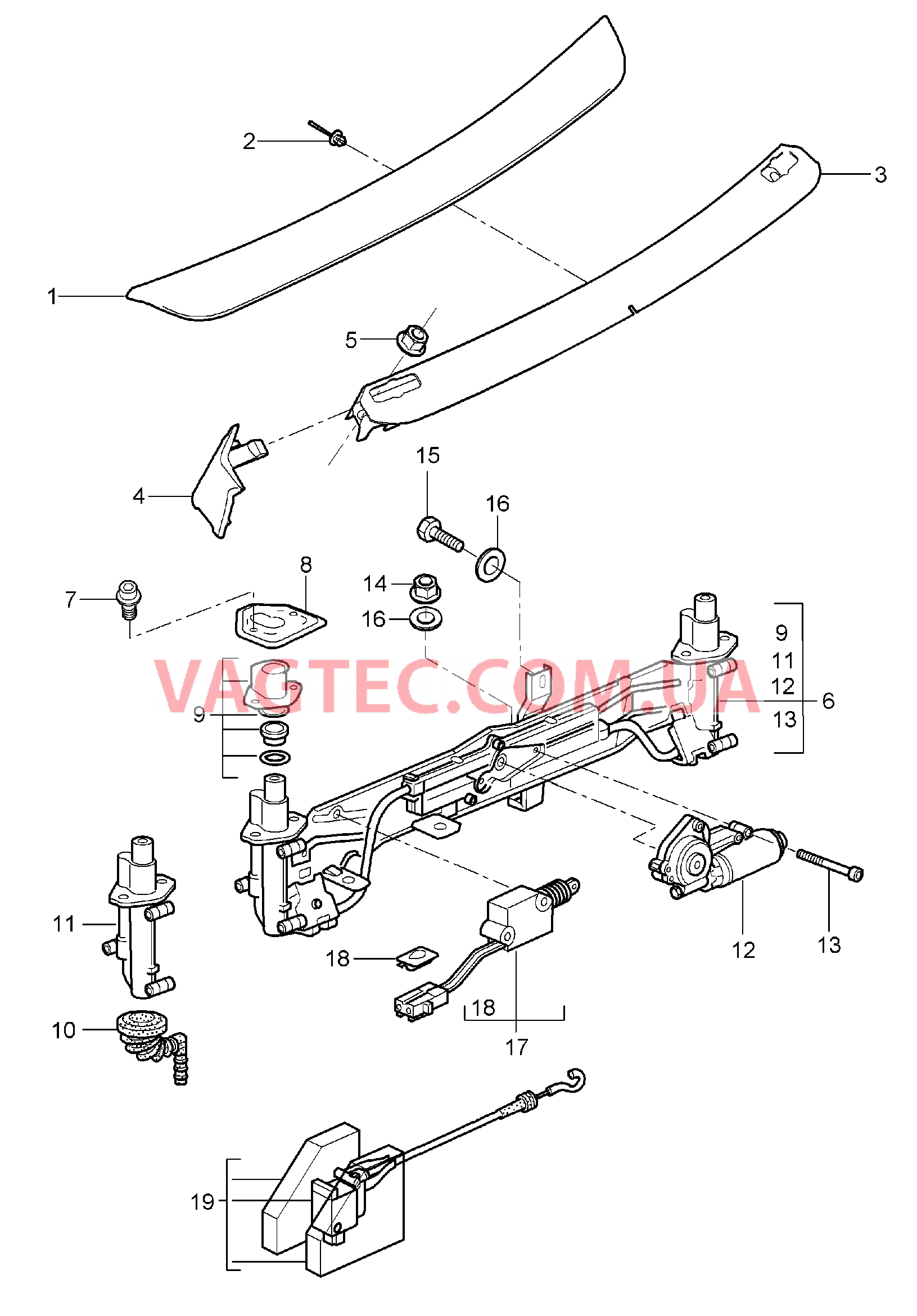 803-007 Задний спойлер для PORSCHE Boxster 2005-2008