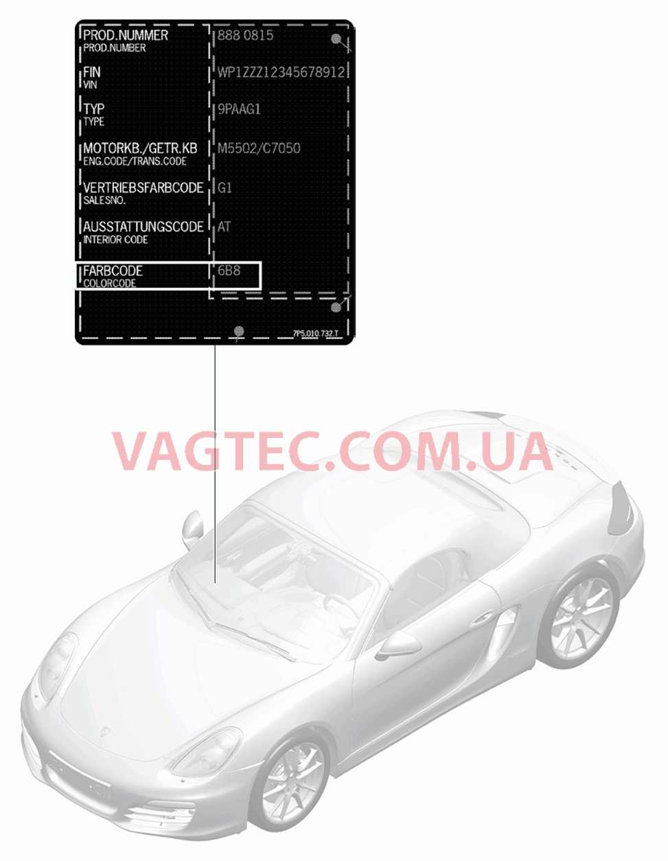 Купить 004-000 Лакировочный карандаш, Лакокрасочные покрытия Boxster  PORSCHE 2012-2016 года. Купить оригинальные детали Boxster PORSCHE  2012-2016 года | VAGTEC.COM.UA