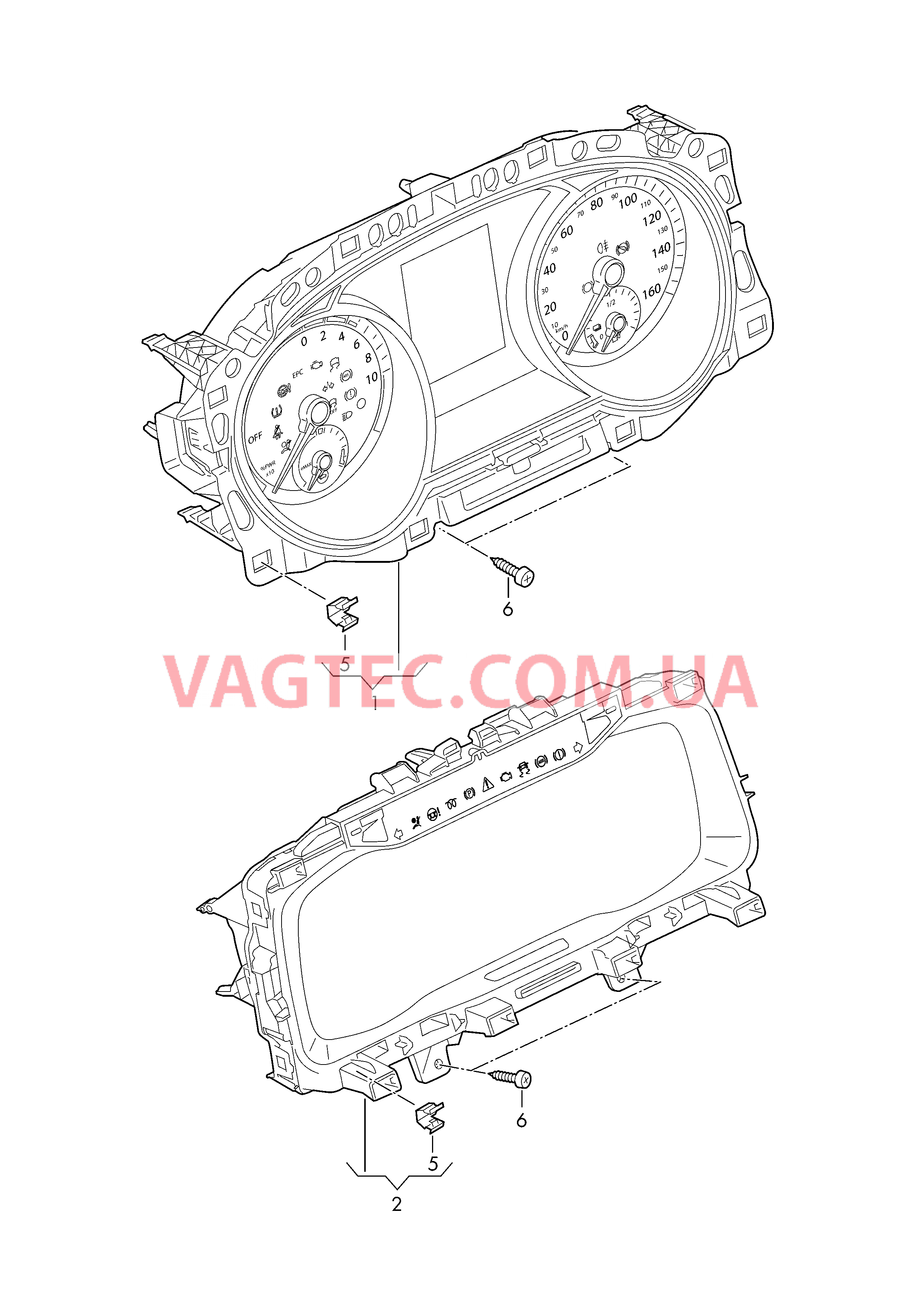 Комбинация приборов  D - 29.05.2017>> для VOLKSWAGEN E-Golf 2019