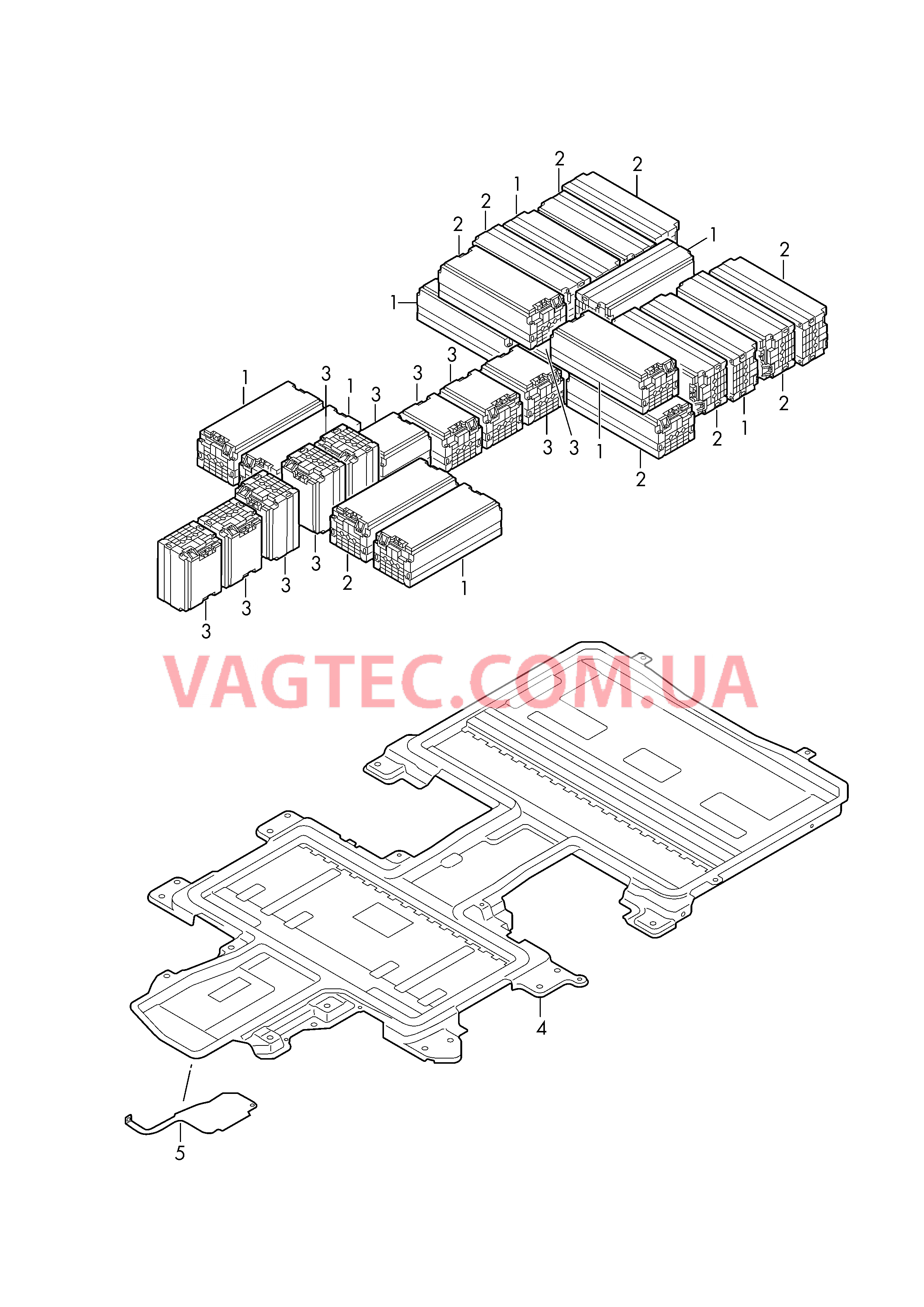 Высоковольтная АКБ Элемент высоковольтной АКБ   D - 12.12.2016>> для VOLKSWAGEN E-Golf 2019