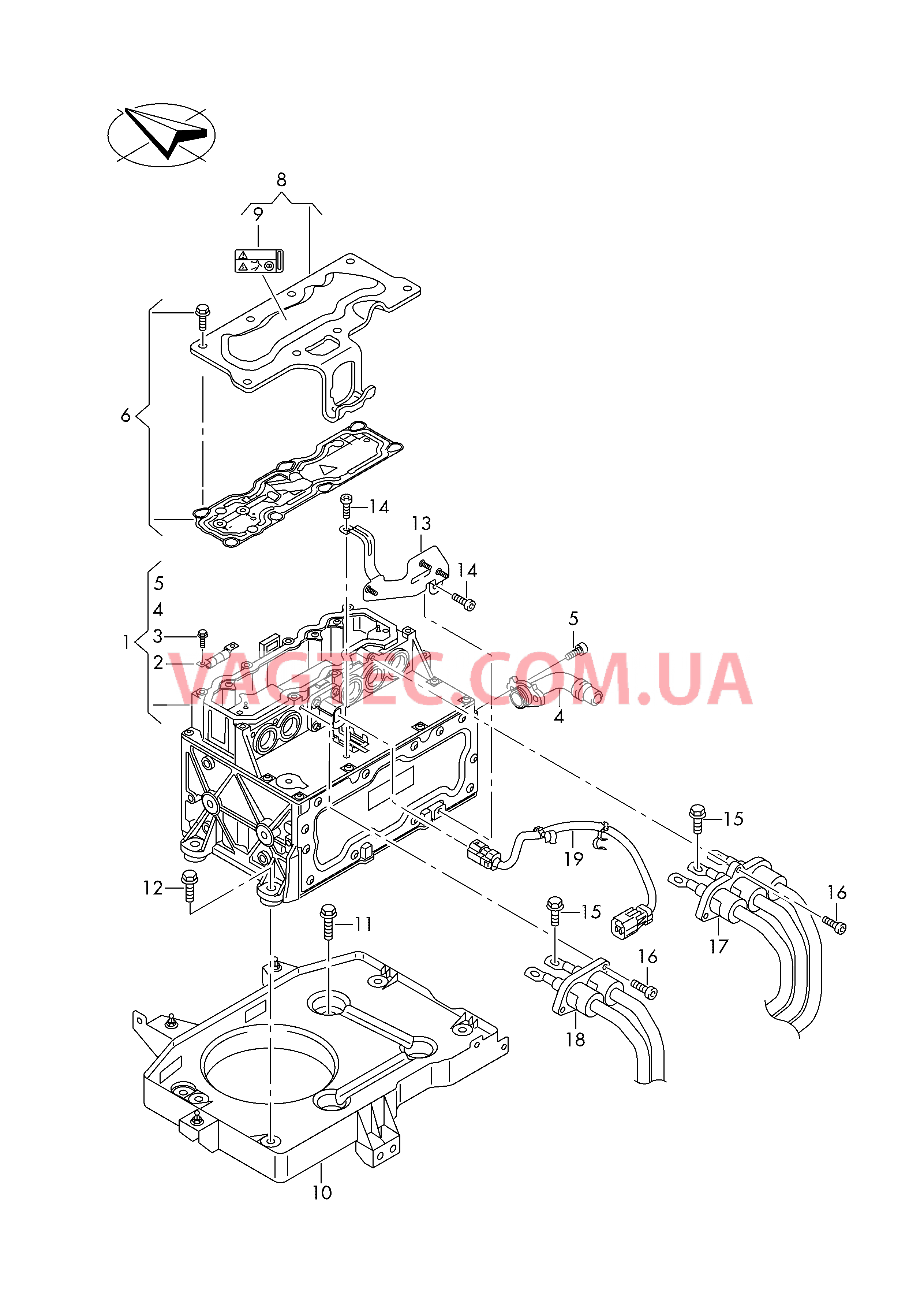 Cиловой/управляющий электрон. модуль электрического привода   D - 12.12.2016>> для VOLKSWAGEN E-Golf 2019