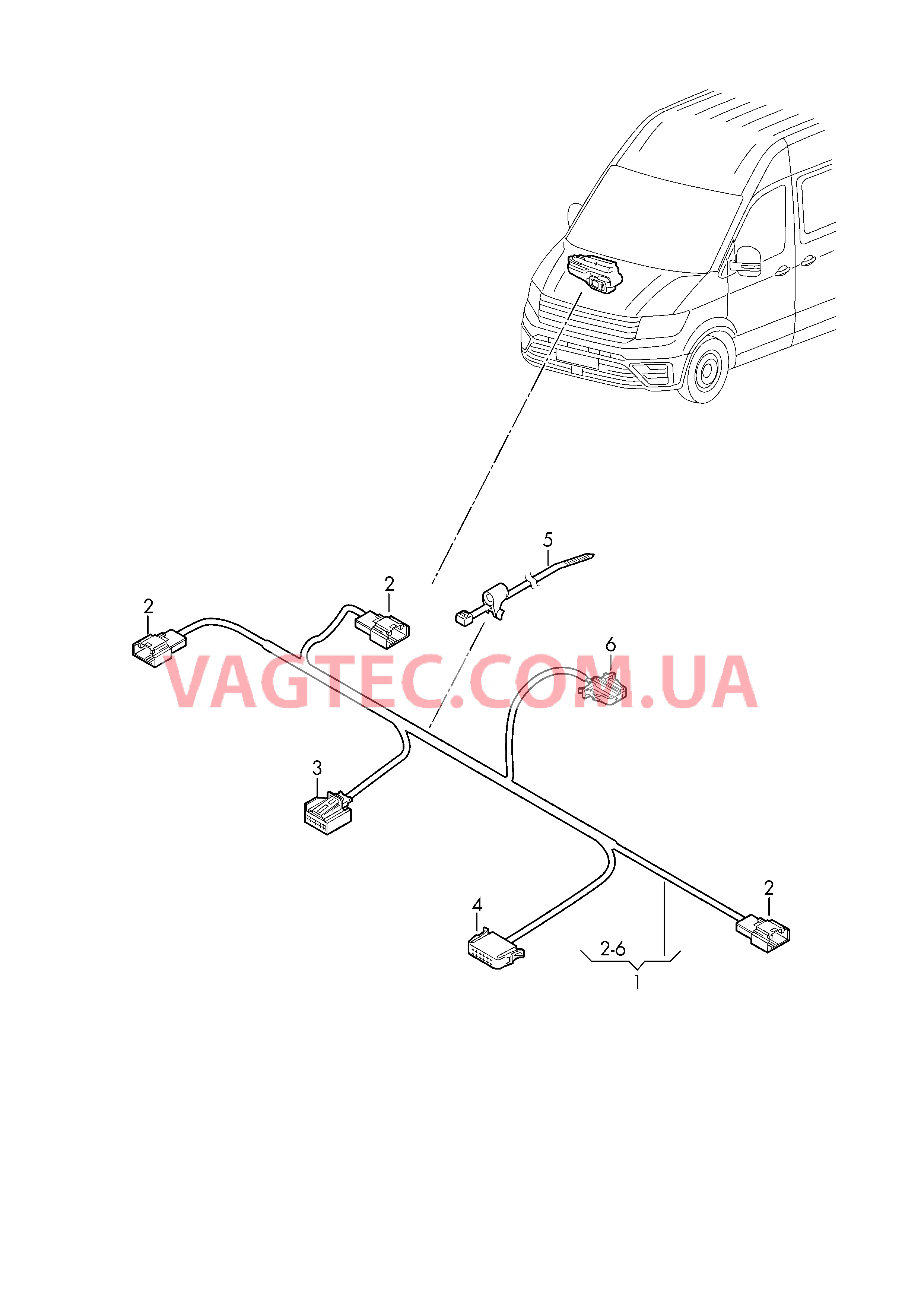 Жгут проводов кондиционера  для VOLKSWAGEN Crafter 2018