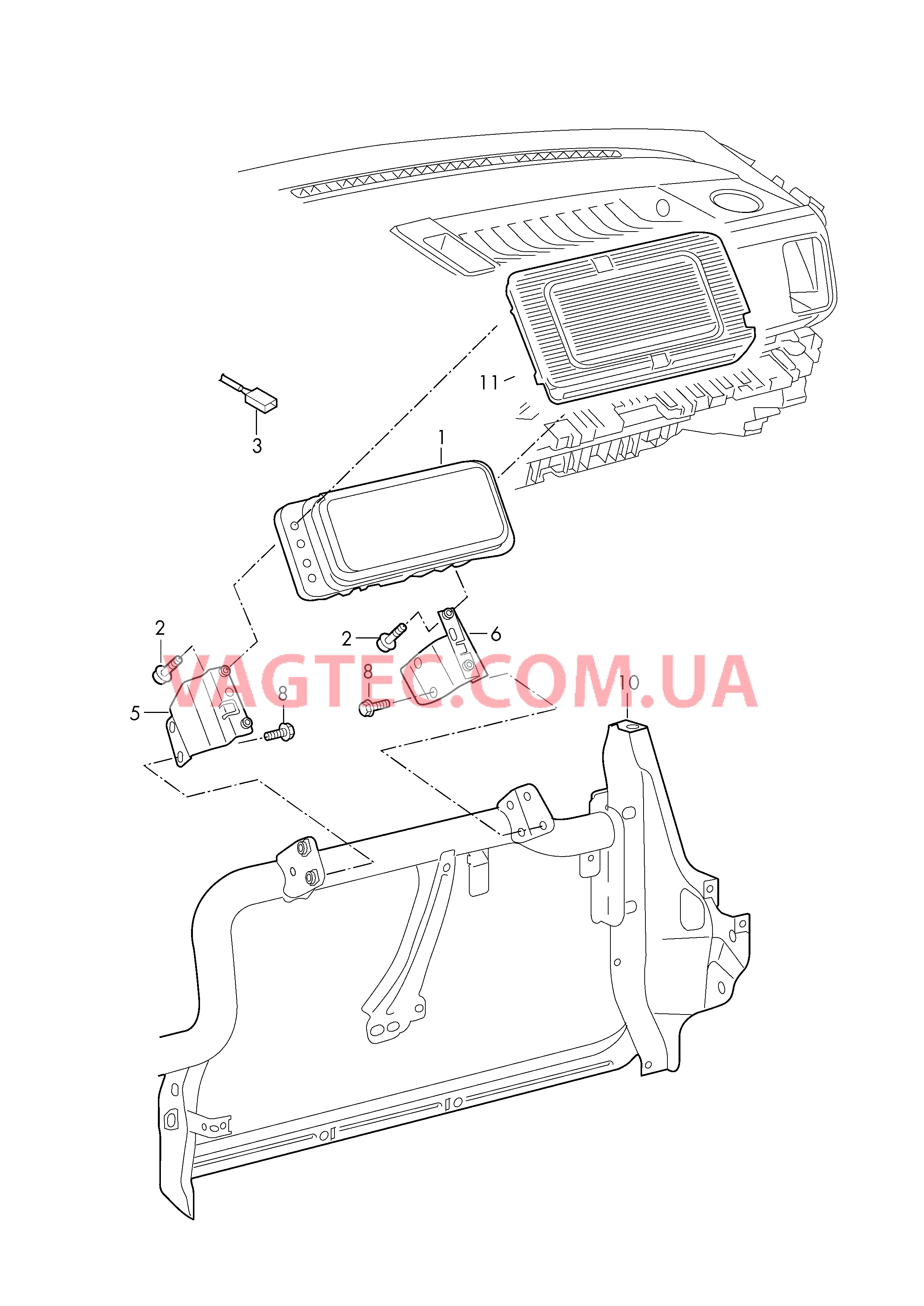 Модуль подушки безопасности (сторона переднего пассажира)  для VOLKSWAGEN Crafter 2019