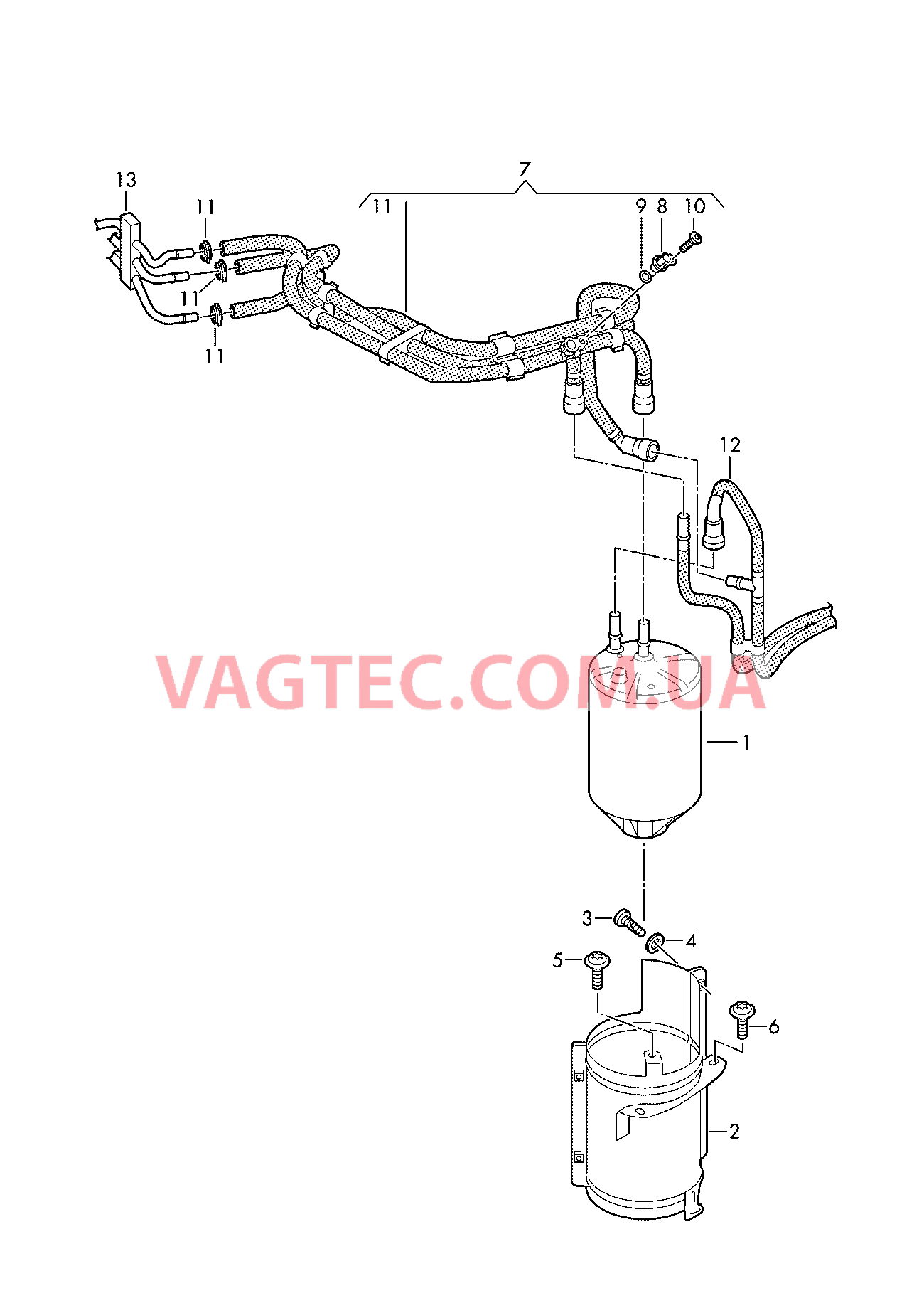 Топливный фильтр  для VOLKSWAGEN Crafter 2018