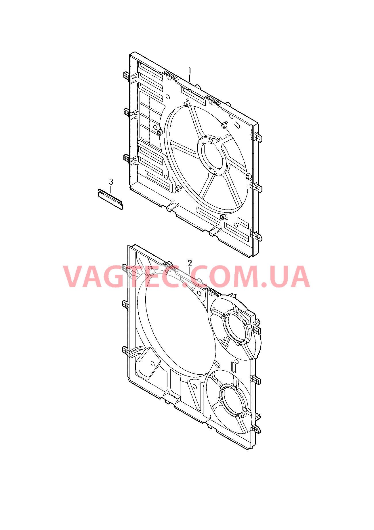 Рамка вентилятора  для VOLKSWAGEN Crafter 2019