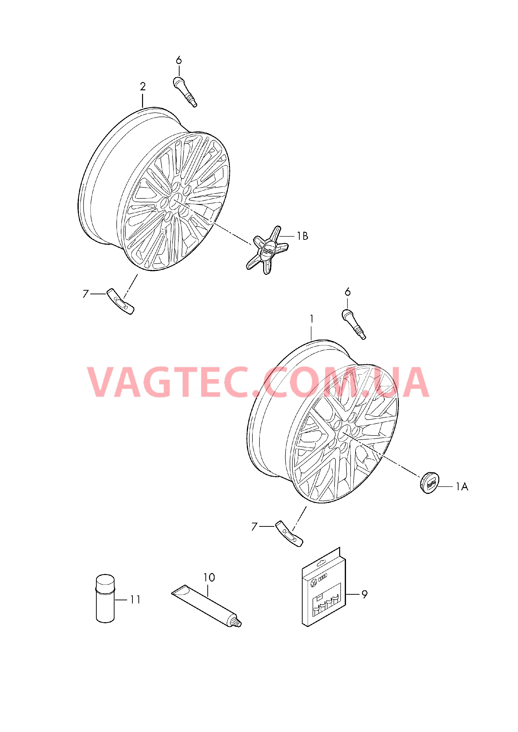 Алюминиевый диск Колпак колеса  для SEAT Ibiza 2018